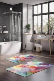 Mijölnir Juego de alfombrillas de baño CT-5260 Multicolor
